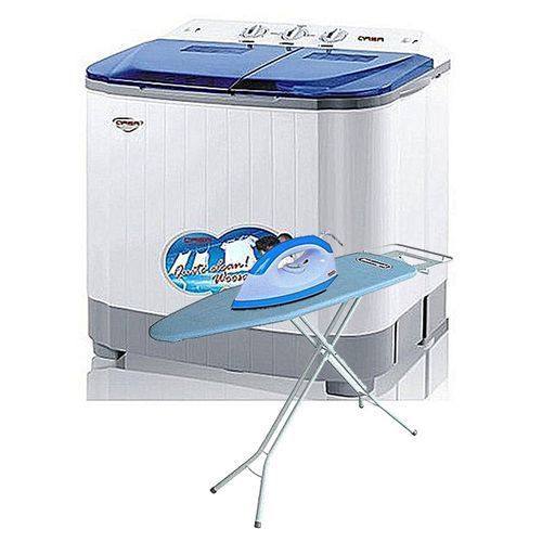 Qasa Washing Machine8.8kg With Free Iron ,ironing Board And Omo (n) Deluxe Nigeria